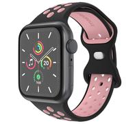 imoshion Bracelet Sport? en silicone pour Apple Watch | 38/40/41/42 mm - Taille M/L - Black & Pink