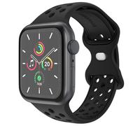 imoshion Bracelet Sport? en silicone pour Apple Watch | 38/40/41/42 mm - Taille S/M - Noir