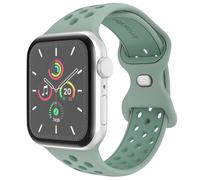 imoshion Bracelet Sport? en silicone pour Apple Watch Series 1 - 11 / SE / Ultra (44/45/46/49 mm) - Taille M/L - Light Green & Green