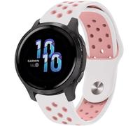 imoshion Bracelet sportif en silicone - Connexion universelle de 22 mm - Blanc / Rose