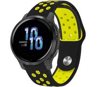 imoshion Bracelet sportif en silicone - Connexion universelle de 22 mm - Noir / Néon Jaune