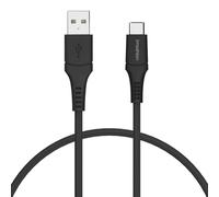 Braided USB-C vers câble USB 1 mètre Noir