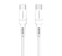 imoshion Braided USB-C vers câble USB-C - 0,25 mètre - Blanc