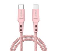 imoshion Braided USB-C vers câble USB-C - 2 mètre - Rose