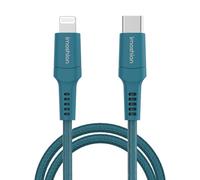 imoshion ?Câble Lightning vers USB-C - Non MFi - Textile tressé - 2 mètre - Bleu foncé