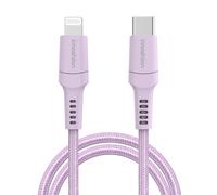 imoshion ?Câble Lightning vers USB-C - Non MFi - Textile tressé - 2 mètre - Lilas