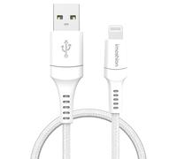 imoshion ?Câble Lightning vers USB - Non MFi - Textile tressé - 1,5 mètre - Blanc