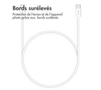 imoshion Câble USB-C vers USB-C - Tressé - 0,5 mètre - Blanc