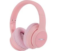 imoshion Casque d'écoute sans fil pour enfants avec lumière LED - Avec câble AUX - Rose