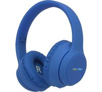 imoshion Casque d'écoute sans fil pour enfants Lumière LED - Limiteur de décibels - Avec câble AUX - Bleu cobalt