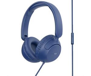 imoshion Casque filaires pour enfants - Câble AUX - Limiteur de décibels - Denim Blue