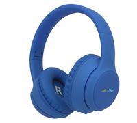 imoshion Casque sans fil pour enfants LED Light - Limiteur de décibels - Avec câble AUX - Cobalt Blue