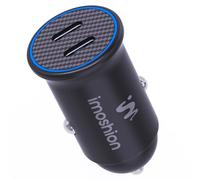 chargeur de voiture imoshion - Chargeur rapide 30 Watt avec 2x USB-C
