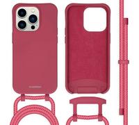 imoshion Colour Backcover avec cordon détachable pour iPhone 14 Pro - Rouge framboise
