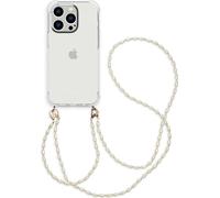 imoshion Coque arrière avec cordon + brassard - Perles pour iPhone 14 Pro - Transparent