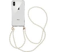 imoshion Coque arrière avec cordon + brassard - Perles pour iPhone X / Xs - Transparent