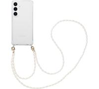 imoshion Coque arrière avec cordon + brassard - Perles pour le Samsung Galaxy S25 Plus - Transparent