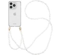 imoshion Coque arrière avec cordon + brassard pour iPhone 14 Pro - Pearls Hearts