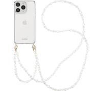 imoshion Coque arrière avec cordon + brassard pour iPhone 15 Pro Max - Pearls Hearts