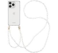 imoshion Coque arrière avec cordon + brassard pour iPhone 15 Pro - Pearls Hearts