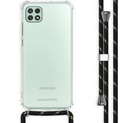 imoshion Coque arrière avec cordon pour le Samsung Galaxy A22 (5G) - Noir et or