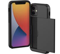 imoshion Coque arrière avec porte-cartes pour Apple iPhone 12 Mini - Noir