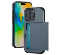imoshion Coque arrière avec porte-cartes pour Apple iPhone 16 Pro - Bleu foncé