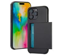imoshion Coque arrière avec porte-cartes pour Apple iPhone 16 Pro Max - Noir