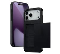 imoshion Coque arrière avec porte-cartes pour Apple iPhone 17 Pro Max - Noir
