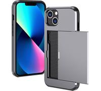 imoshion Coque arrière avec porte-cartes pour iPhone 13 - Gris
