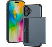 imoshion imoshion Coque arrière avec porte-cartes iPhone 16 Bleu foncé Bleu foncé