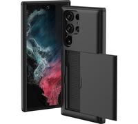 imoshion Coque arrière avec porte-cartes pour le Samsung Galaxy S22 Ultra - Noir