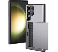 imoshion Coque arrière avec porte-cartes pour Samsung Galaxy S24 Ultra - Gris