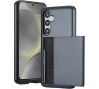 imoshion Coque arrière avec porte-cartes pour le Samsung Galaxy S25 - Bleu foncé