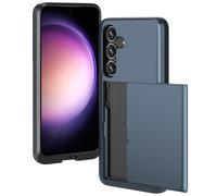 imoshion Coque arrière avec porte-cartes pour Samsung Galaxy S24 - Bleu foncé