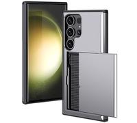 imoshion Coque arrière avec porte-cartes pour Samsung Galaxy S24 Ultra - Gris