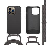 imoshion Coque arrière Color avec cordon amovible et MagSafe pour Apple iPhone 13 Pro - Black Coffee
