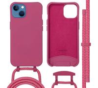 imoshion Coque arrière Color avec cordon amovible et MagSafe pour Apple iPhone 13 - Raspberry