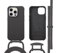 imoshion Coque arrière Color avec cordon amovible et MagSafe pour Apple iPhone 14 Pro - Black Coffee