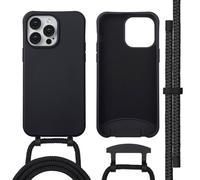 imoshion Coque arrière Color avec cordon amovible et MagSafe pour Apple iPhone 14 Pro Max - Noir