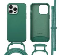 imoshion Coque arrière Color avec cordon amovible et MagSafe pour Apple iPhone 14 Pro Max - Vert foncé