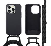 imoshion Coque arrière Color avec cordon amovible et MagSafe pour Apple iPhone 14 Pro - Noir