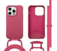 imoshion imoshion Coque arrière Color avec cordon amovible et MagSafe iPhone 14 Pro Raspberry Rouge