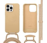 imoshion Coque arrière Color avec cordon amovible et MagSafe pour Apple iPhone 15 Pro Max - Nude