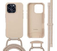 imoshion Coque arrière Color avec cordon amovible et MagSafe pour Apple iPhone 16 Pro Max - Nude