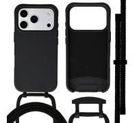 imoshion Coque arrière Color avec cordon amovible et MagSafe pour Apple iPhone 17 Pro Max - Noir