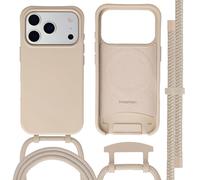 imoshion Coque arrière Color avec cordon amovible et MagSafe pour Apple iPhone 17 Pro - Nude