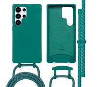 imoshion imoshion Coque arrière Color avec cordon amovible et MagSafe pour Samsung Galaxy S25 Ultra Vert foncé Vert foncé