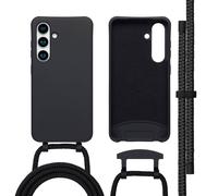 imoshion Coque arrière Color avec cordon amovible et MagSafe pour Samsung Galaxy S24 / S25 - Noir
