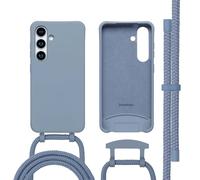 imoshion Coque arrière Color avec cordon amovible et MagSafe pour Samsung Galaxy S25 / S24 - Ash Blue